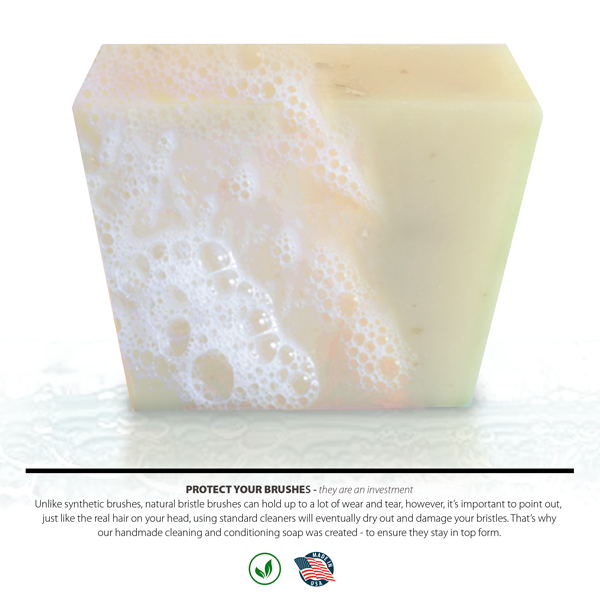 Chalk Paint Brush Bristle Cleaning and Conditioning Soap by Vintage