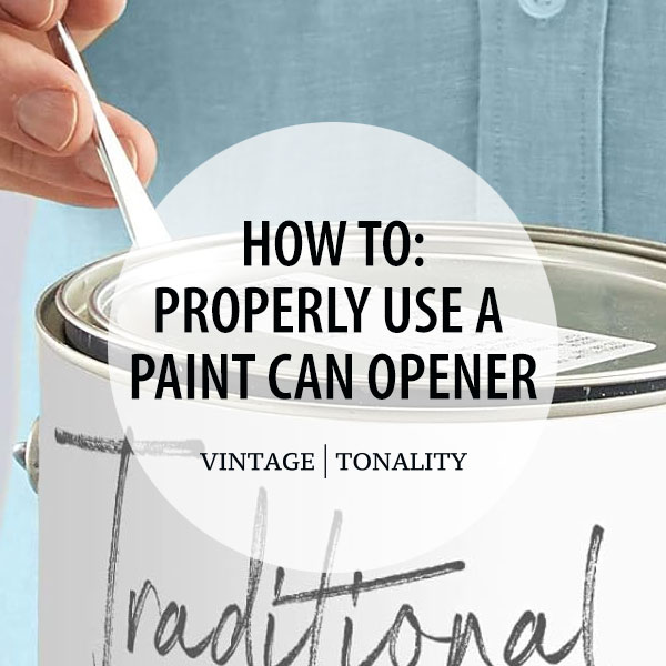 How To: Use A Paint Can Opener