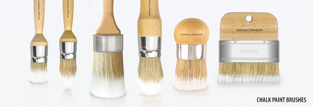 Variety of Chalk Paint brushes.