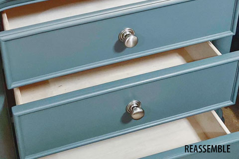 Reassemble furniture after your painting project is complete,