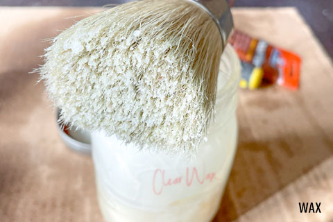 Apply a protective wax finish.
