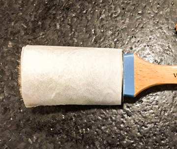 Wrap Brush In Paper Towel or Rag