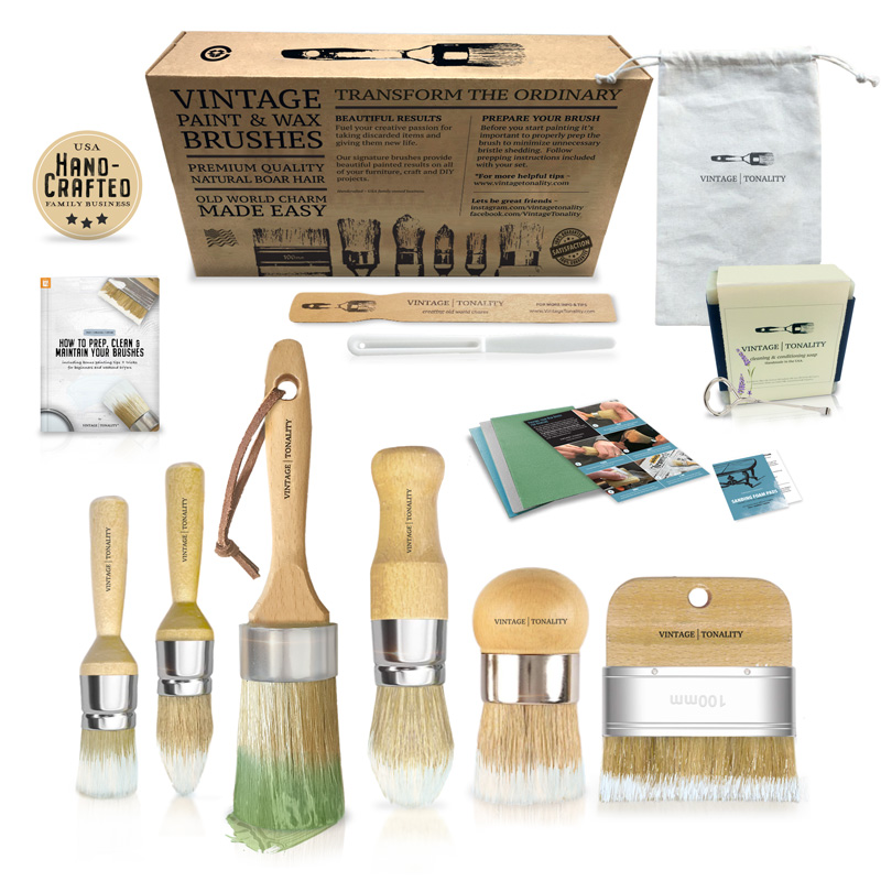 Chalk Paint Brush Set Collection by Vintage