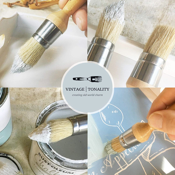 Small Chalk Paint Brush Set by Vintage Tonality