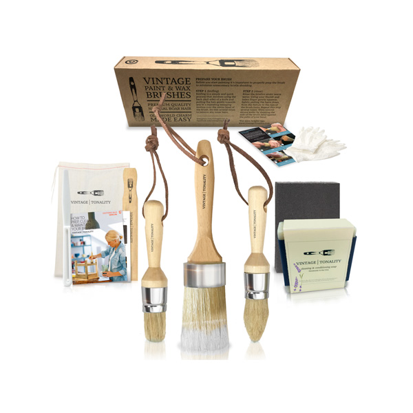 Pro Chalk and Wax Brush Set