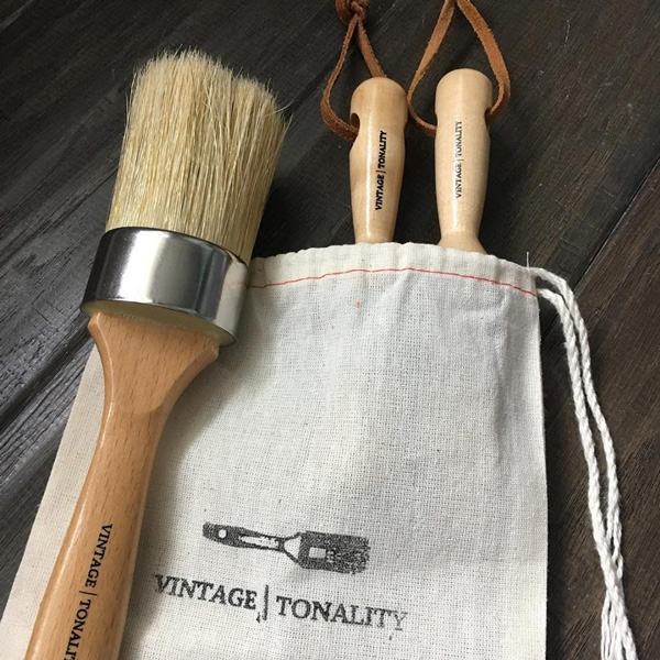 Starter Chalk Paint Brush Set by Vintage Tonality
